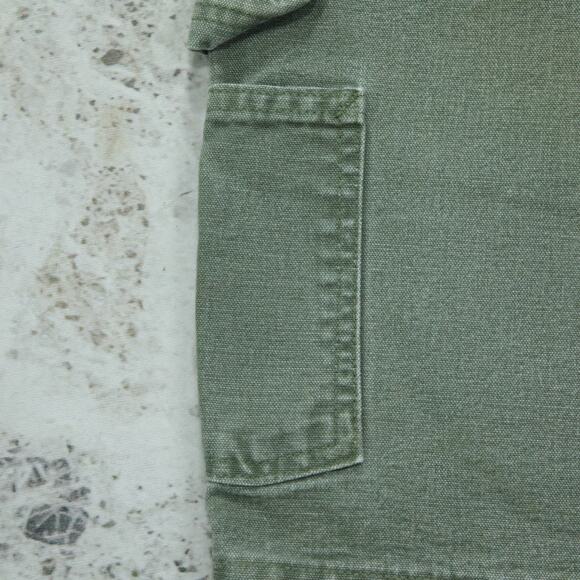 Vintage Y2K Faded Green Carhartt Carpenter Shorts B25 MOS 33x7.75 - Picture 5 of 14